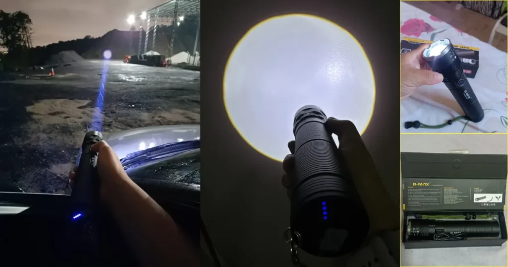 Demonstrações reais de uso da lLanterna Led Tática B-MYX em diferentes situações