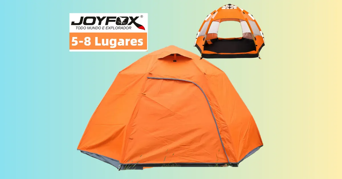 Barraca de Camping Joyfox 2000mm Automática Impermeável 5-6 Pessoas