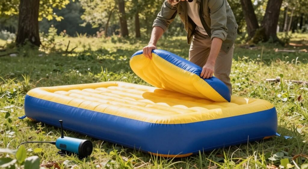 colchonete inflável camping colchonete inflável camping