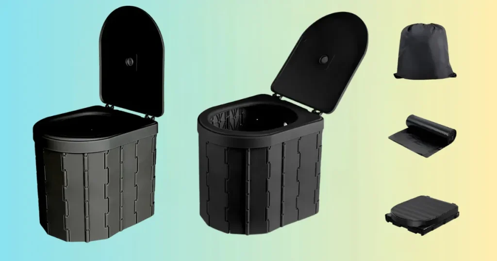 Vaso Sanitário Portátil Dobrável Para Acampar