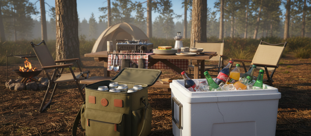 Isopor ou bolsa térmica