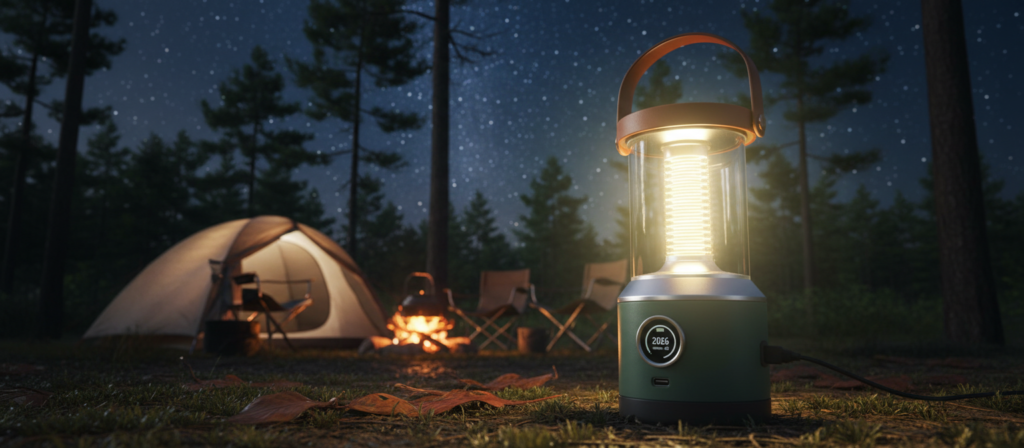 Lanterna recarregável por USB