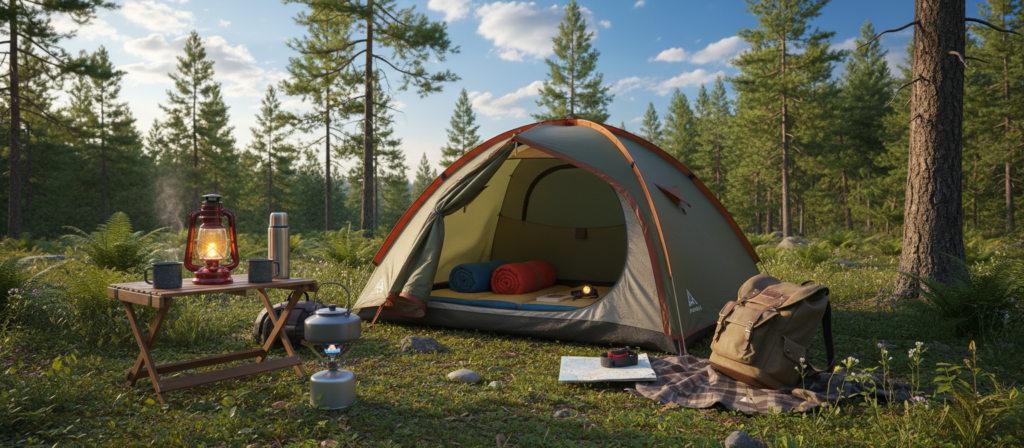 acessórios acampamento
